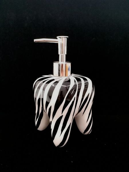 Tooth Soap Dispenser (Zebra)