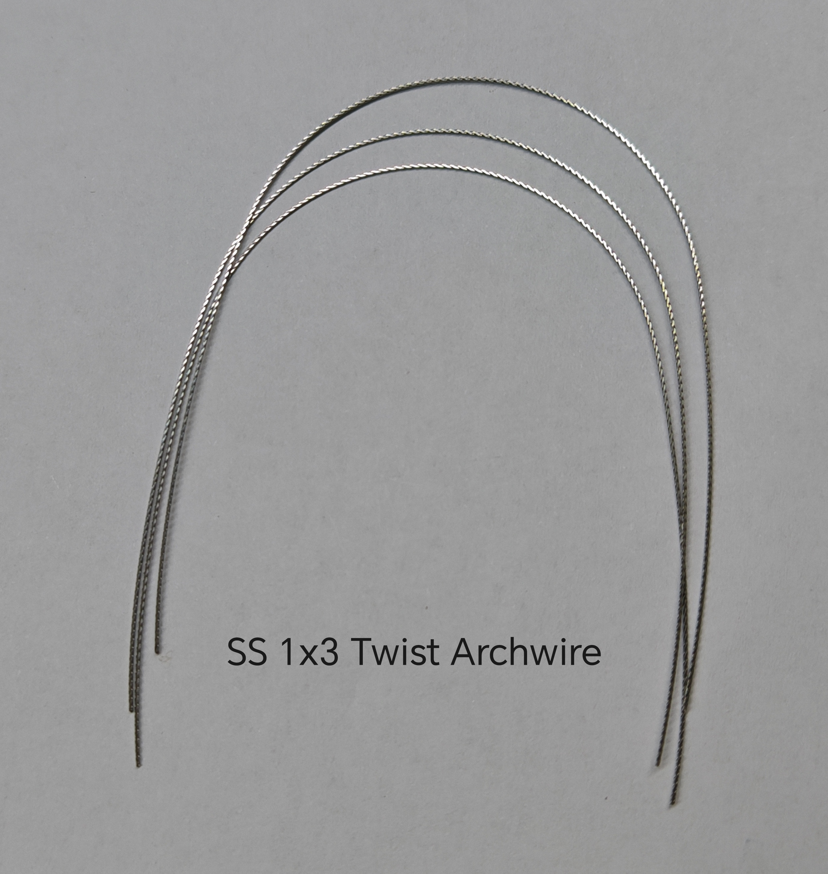 SS 1 x 3 Twist Archwire (Silver finish)