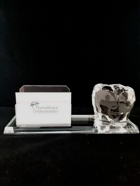Crystal Name Card Holder